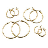 Earrings Large 14K Gold Hoop Earrings