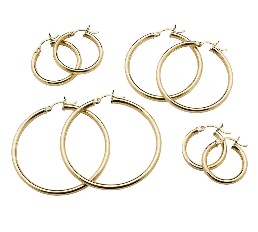 Earrings Large 14K Gold Hoop Earrings