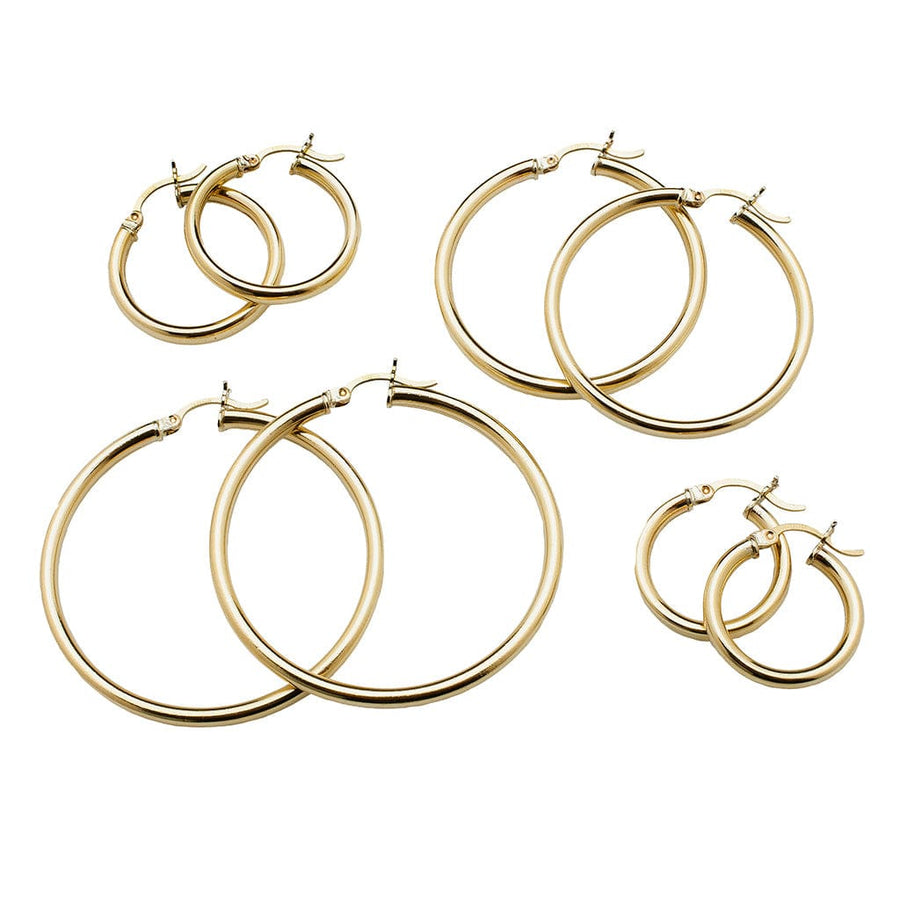 Earrings Large 14K Gold Hoop Earrings