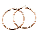 Earrings Rose Gold Large 14K Gold Hoop Earrings