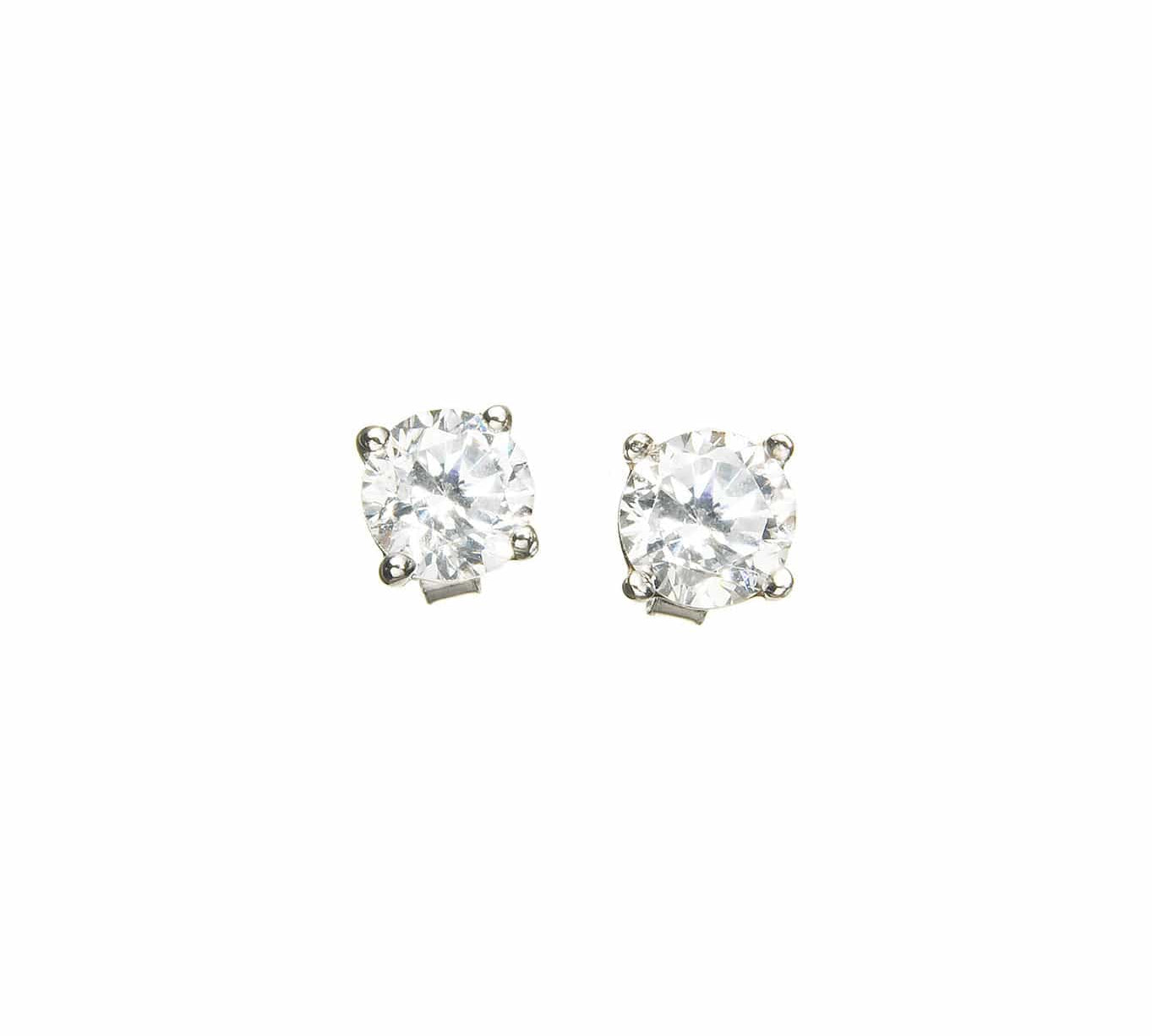 Earrings Tiny Diamond Stud Earrings, 2mm, 2.5mm, 3mm