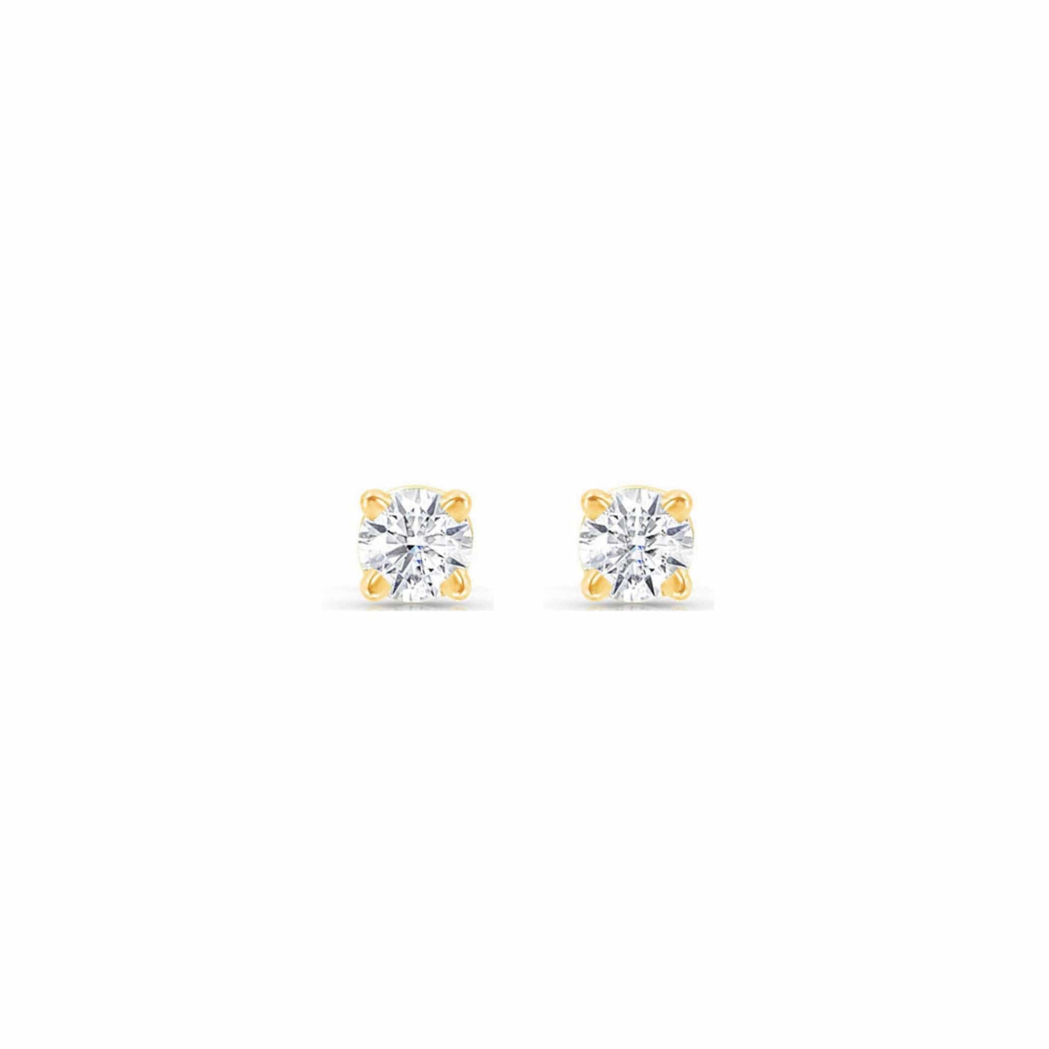 Earrings Tiny Diamond Stud Earrings, 2mm, 2.5mm, 3mm