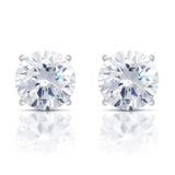 Earrings White Gold / 2.5 ct each stone (5ct total) / E/F VVS/VS 14K &18K Gold Diamond Stud Earrings Lab Grown