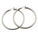 Earrings White Gold Large 14K Gold Hoop Earrings