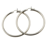Earrings White Gold Large 14K Gold Hoop Earrings
