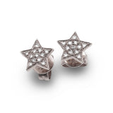Earrings White Gold Star Diamond Stud Earrings
