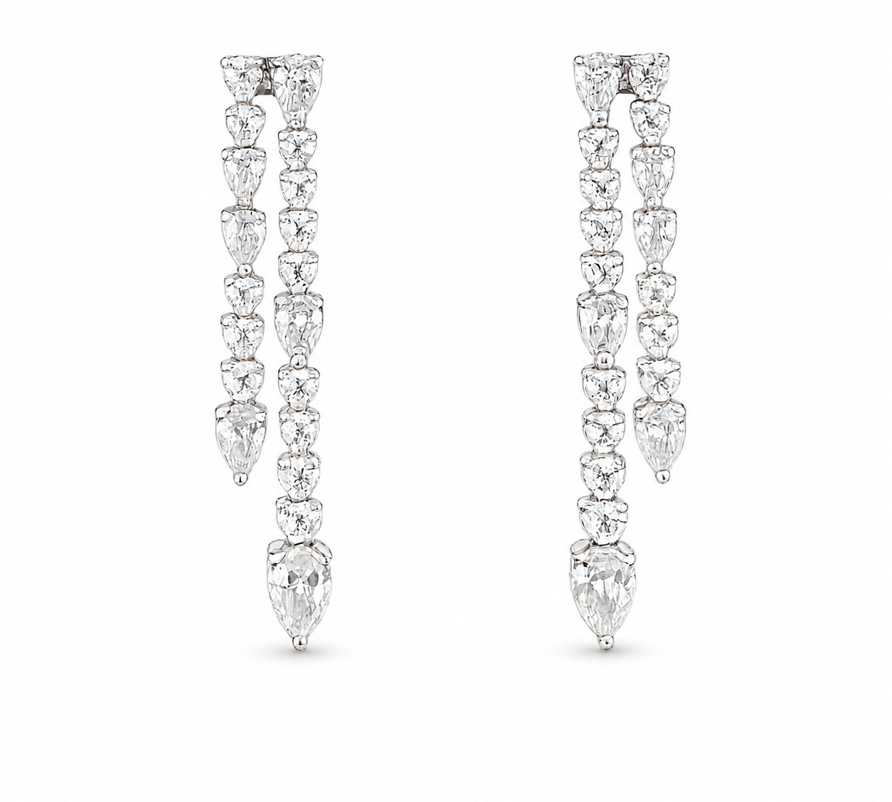 Earrings Yellow Gold / 18K 14K & 18K Gold Round and Pear Drop Earrings