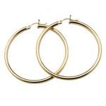 Earrings Yellow Gold Large 14K Gold Hoop Earrings