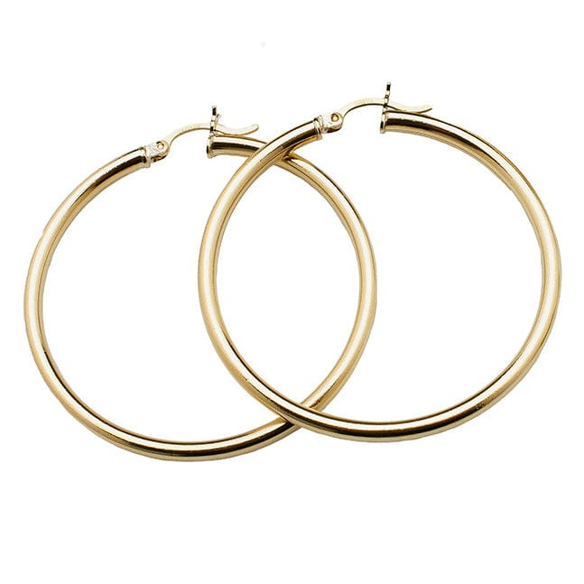 Earrings Yellow Gold Large 14K Gold Hoop Earrings