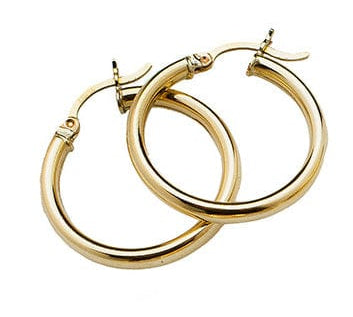 Earrings Yellow Gold Small Gold Hoop Earrings