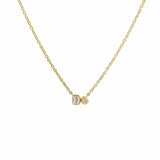Necklace 14"-15"-16" / Yellow Gold / 18K 18K Gold Bezel Set Emerald Cut And  Pear Shape Diamonds On Chain Necklace