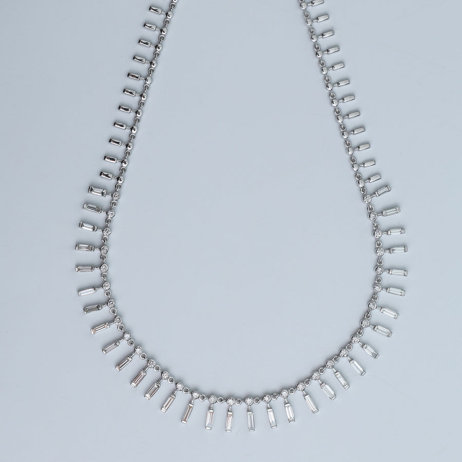 Necklace 14 & 18K Diamond Dot-Dash Necklace