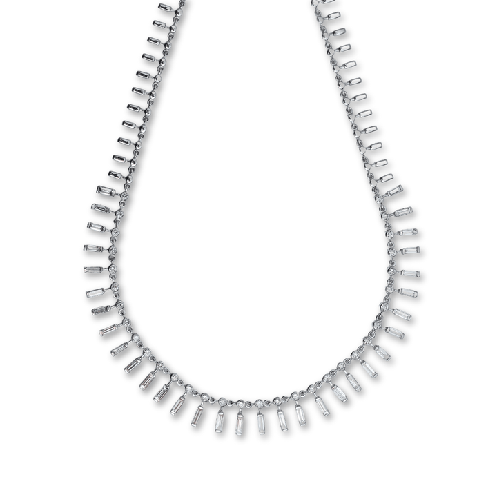 Necklace 14 & 18K Diamond Dot-Dash Necklace