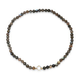 Necklace 14 & 18K Gold Labradorite Necklace.