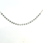 Necklace 16"-18" / Yellow Gold / 18K 18K Gold Diamond Strand invisible Set Drilled Diamond and Chain Necklace, 4.4 cts, Lab Grown (Copy)