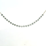 Necklace 16"-18" / Yellow Gold / 18K 18K Gold Diamond Strand invisible Set Drilled Diamond and Chain Necklace, 4.4 cts, Lab Grown (Copy)