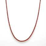 Necklace 16" / Yellow Gold / 14K Ruby Tennis Necklace 4-Prong