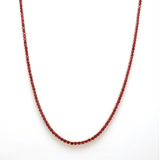 Necklace 16" / Yellow Gold / 14K Ruby Tennis Necklace 4-Prong