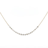Necklace 18K Gold Diamond Strand invisible Drilled Diamond and Chain Necklace (Copy)