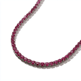 Necklace Ruby Tennis Necklace 4-Prong, 10+ carats