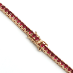 Necklace Ruby Tennis Necklace 4-Prong