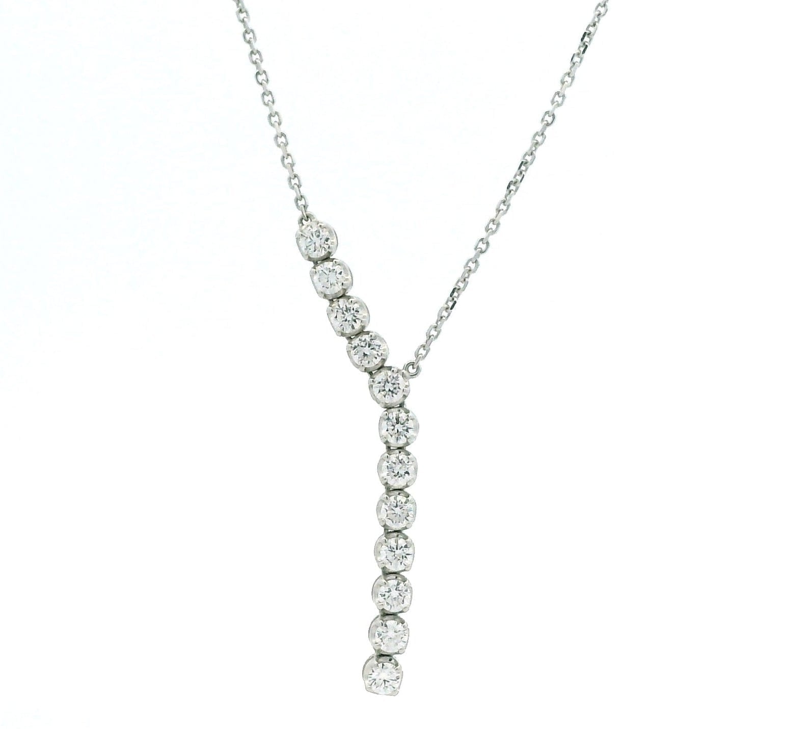 Necklace Twelve Diamond Necklace, Lab Grown