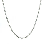 Necklace Yellow Gold / 14K 14K Gold Diamond Strand invisible Set Drilled Diamond and Chain Necklace, Continuous Diamonds Lab Grown