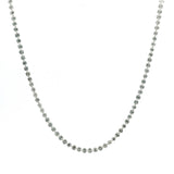 Necklace Yellow Gold / 14K 14K Gold Diamond Strand invisible Set Drilled Diamond and Chain Necklace, Continuous Diamonds Lab Grown