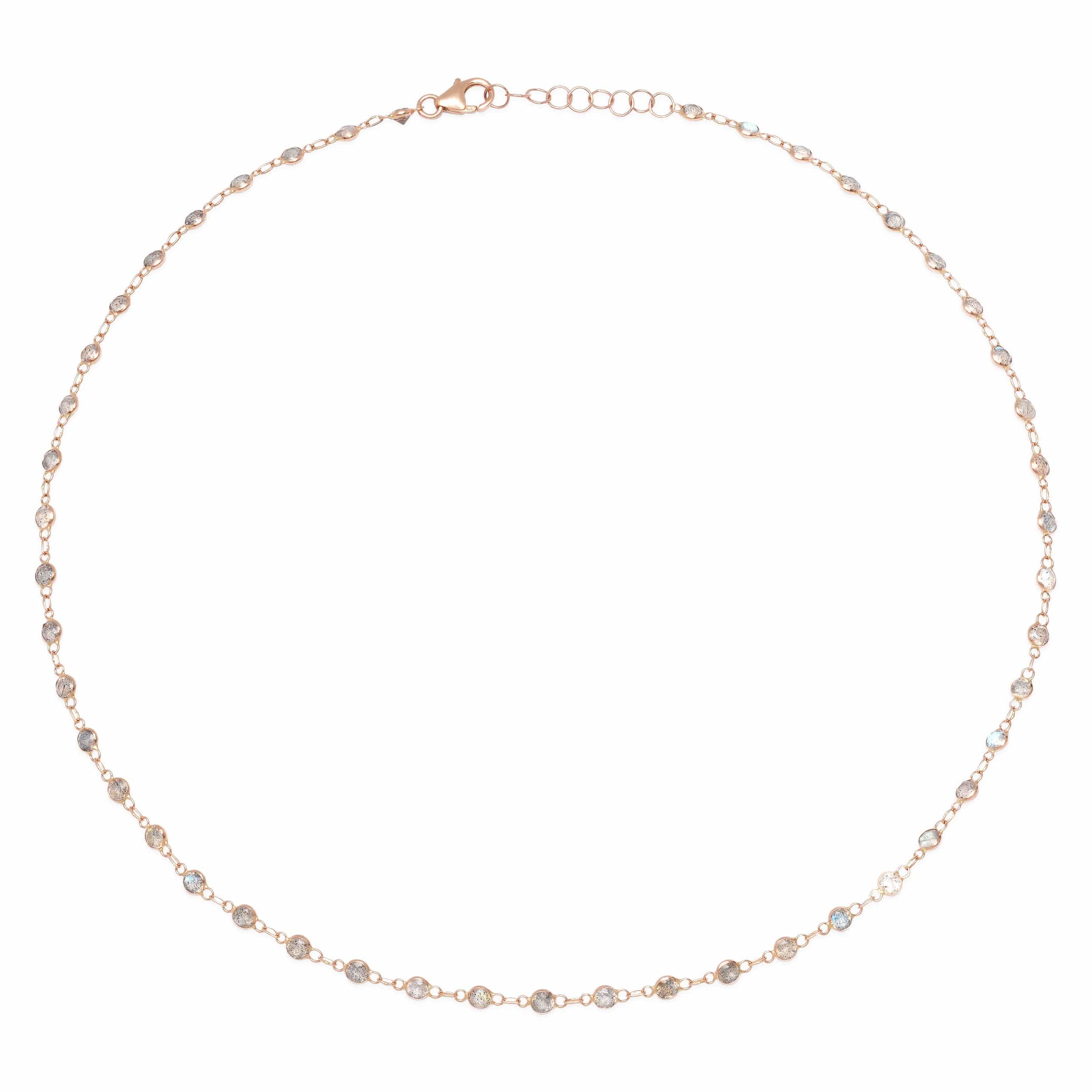 Necklace yellow gold 14K Gold Labradorite Strand Necklace