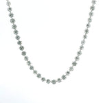 Necklace Yellow Gold / 18K 18K Gold Invisible Set Graduated Drilled Diamond Necklace, 20 cts, Continuous Lab Grown