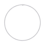 Necklaces 14K & 18K Gold and Diamond Tennis Necklace 3-Prong Setting, Straight, Lab Grown 7.5ct