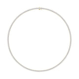 Necklaces 14K & 18K Gold and Diamond Tennis Necklace 3-Prong Setting, Straight, Lab Grown, 8-11.5cts