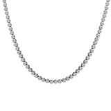 Necklaces 14K & 18K Gold Bezel Set Round Brilliant Diamond Necklace, Lab Grown, 7-7.5 Carats