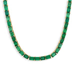 Necklaces 14K & 18K Gold East West Emerald Necklace
