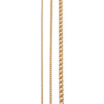 Necklaces 14K & 18K Gold Extra Large Franco Diamond Cut Chain Necklace 4.5mm and up