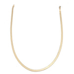 Necklaces 14K & 18K Gold Herringbone Chain Necklace 5mm