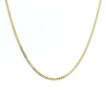 Necklaces 14K and 18K Solid Gold Mini Cuban Link Chain Necklace 1.5 mm