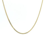 Necklaces 14K and 18K Solid Gold Mini Cuban Link Chain Necklace 1.5 mm