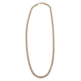 Necklaces 14K Gold Flat Cuban Link Necklace 6.5mm