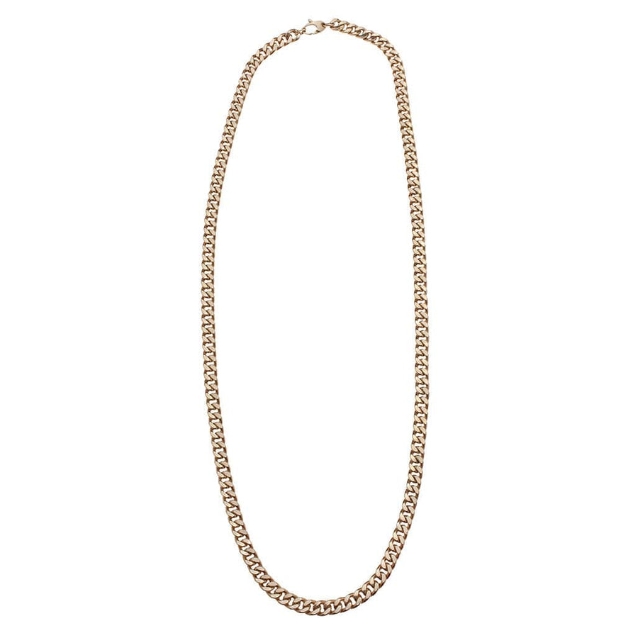 Necklaces 14K Gold Flat Cuban Link Necklace 6.5mm