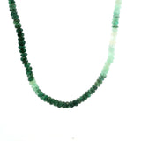 Necklaces 14K Gold Ombre Emerald Beaded Necklace