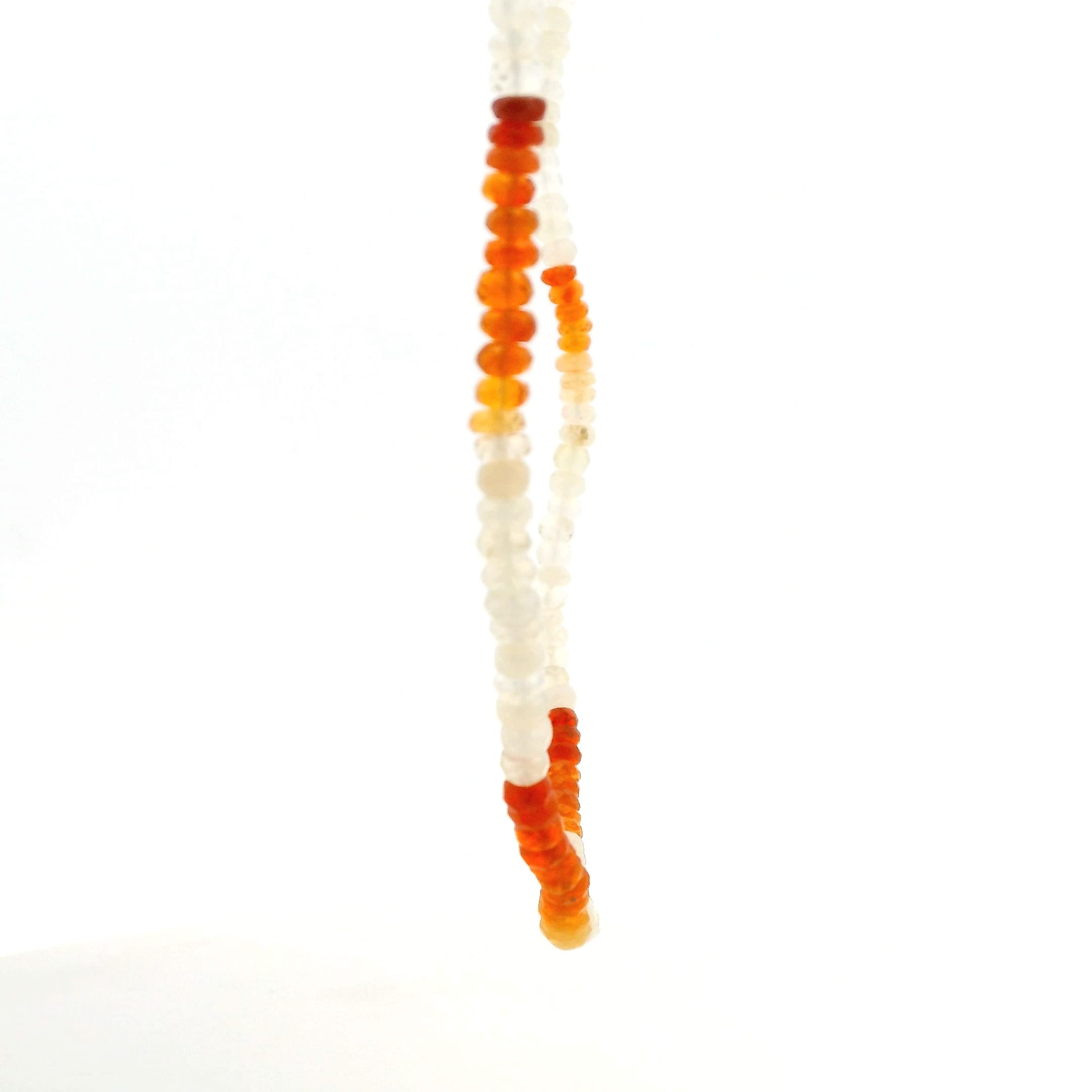 Necklaces 14K Gold Ombre Fire Opal Beaded Necklace