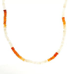 Necklaces 16" 14K Gold Ombre Fire Opal Beaded Necklace