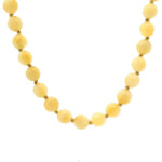 Necklaces 16" Butter Yellow Honey Jade Beaded Necklace