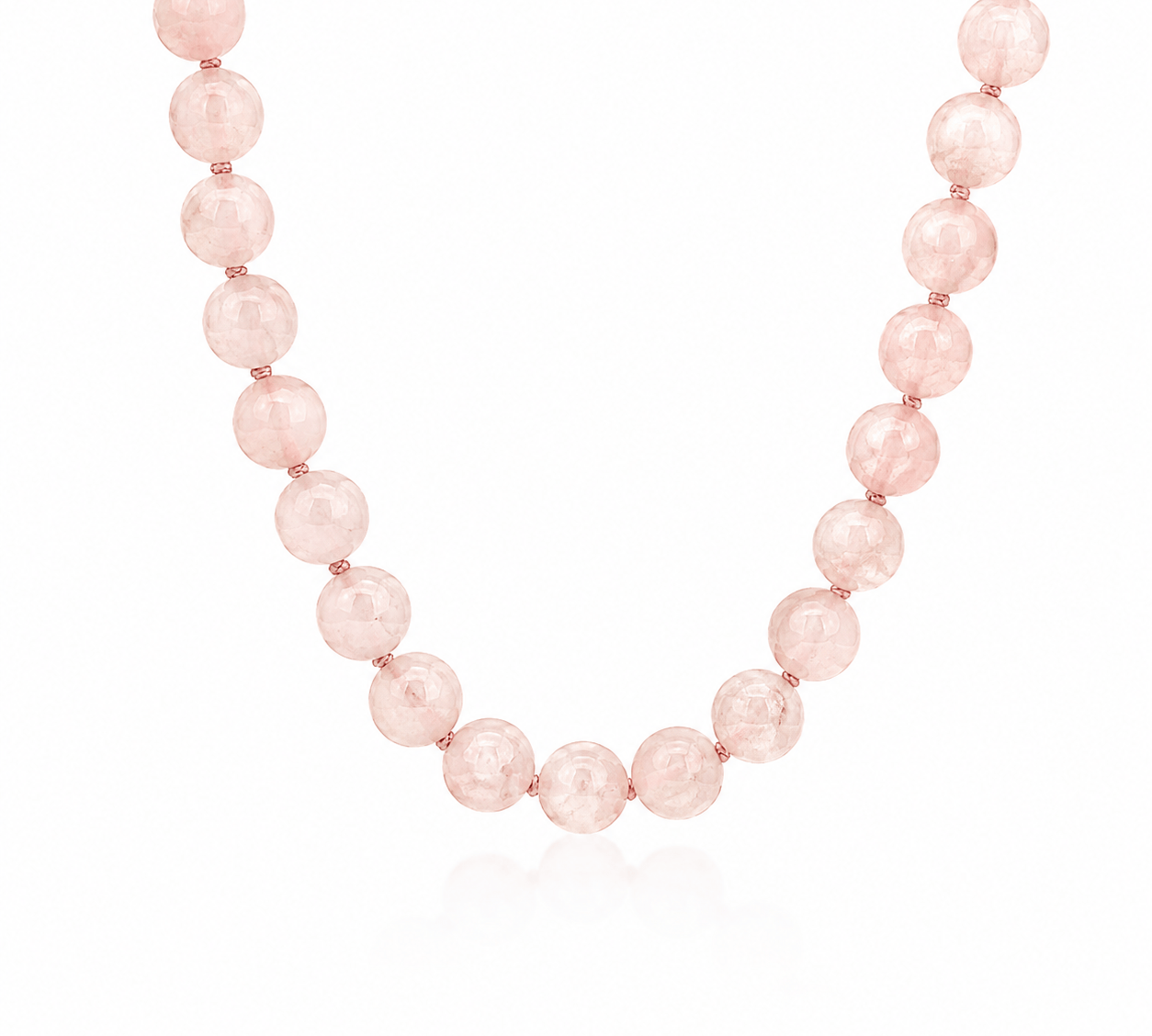 Necklaces 16" Lavender Pink Morganite Beaded Necklace