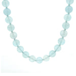 Necklaces 16" Natural Ocean Blue Aquamarine Beaded Necklace