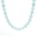 Necklaces 16" Natural Ocean Blue Aquamarine Beaded Necklace