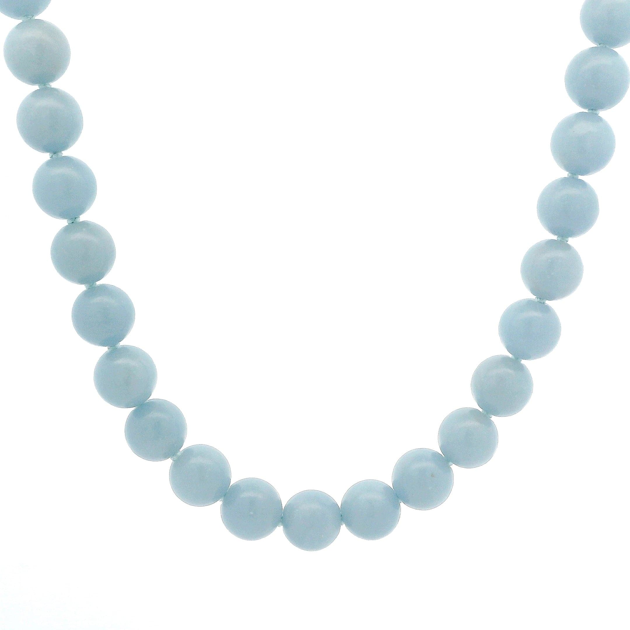 Necklaces 16" Pastel Blue Aquamarine Beaded Necklace