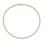 Necklaces 16" / Rose Gold / 14K 14K & 18K Solid Gold Omega Chain Necklace 1.5mm