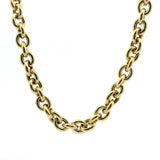 Necklaces 16" / Rose Gold / 14K 14K and 18K Gold Audrey Round Link Chain Necklace